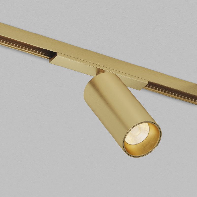 Светильник на шине 15,5*4,5*13,1 см, *LED*830Lm, 3000-4000-6000K, Denkirs Shine Spot Zigbee DK5941-SB, сатинированная латунь