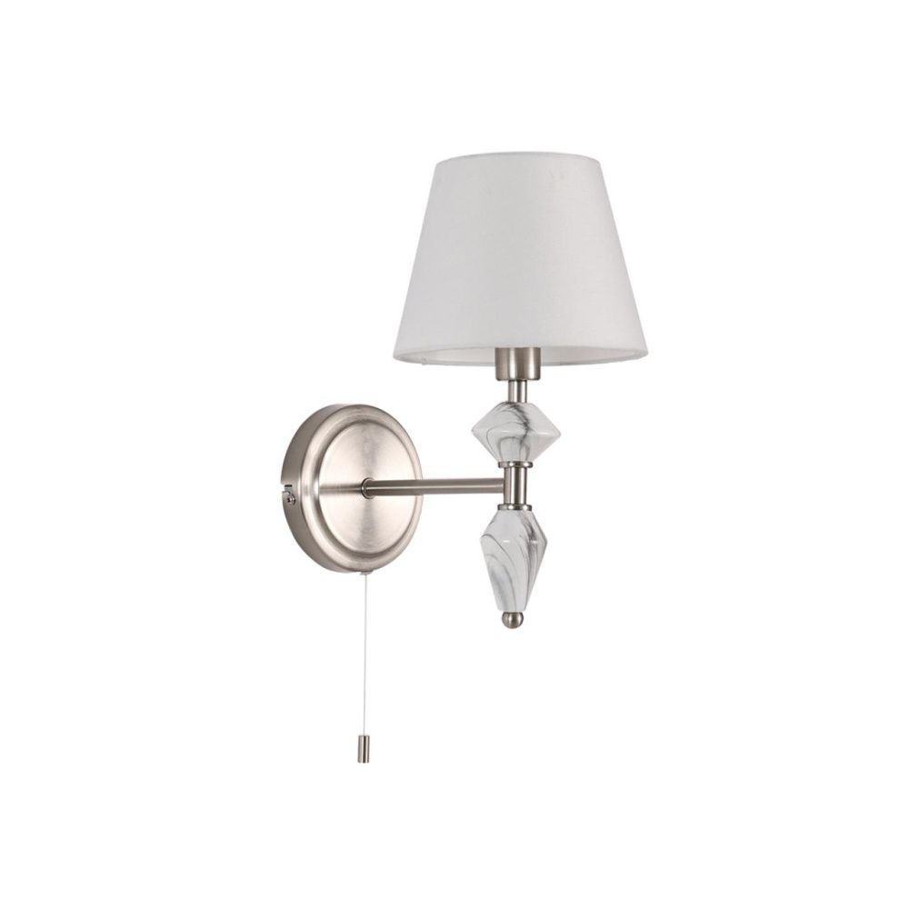 Бра с выключателем *17*37-37 см, 1*E14*40W, Lumion Vermont LUM8274/1W, стальной; серебристый