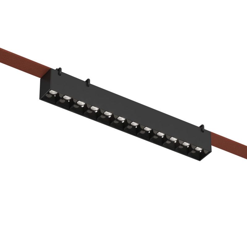 Светильник на шине 32,3*4*4,5- см, *LED*12W, 2700-6000K, Denkirs BELTY GRILL DK5670-BK, черный пластик