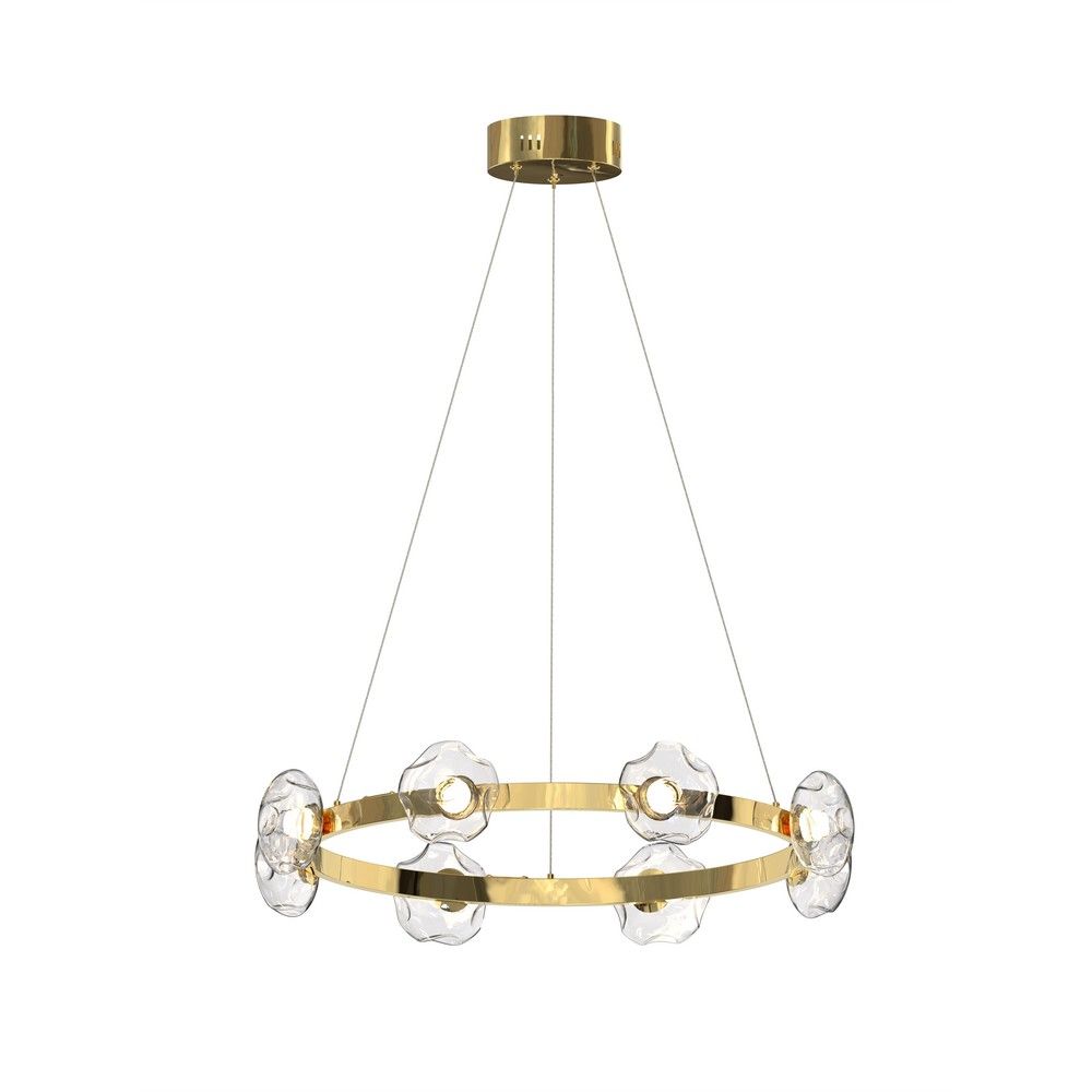 Люстра подвесная 72 см, 56W, 3500K, Aployt Klarissa APL.072.33.08, золото