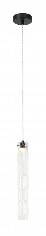 Светильник подвесной 6*6*45/150 см, 1*LED 6W Черный Stilfort Still 2163/02/01P