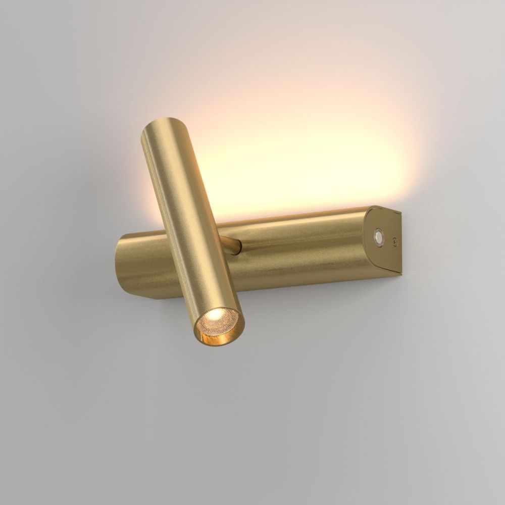 Настенный светильник  18 см, 9W, 3000K, Maytoni Paradox MOD442WL-L8BS3K, латунь