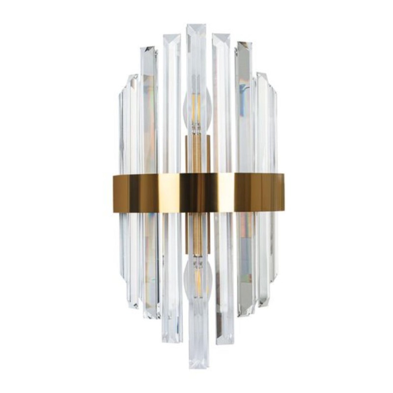 Настенный светильник 40 см, Arte Lamp Fedelta A1068AP-2PB, латунь