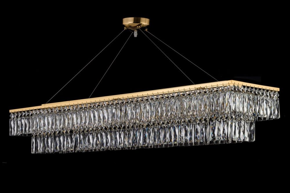 Люстра подвесная *31*22 см, 10*G9*40W, Arti Lampadari Acquaro Acquaro E 1.5.120x30.100 GP, золото