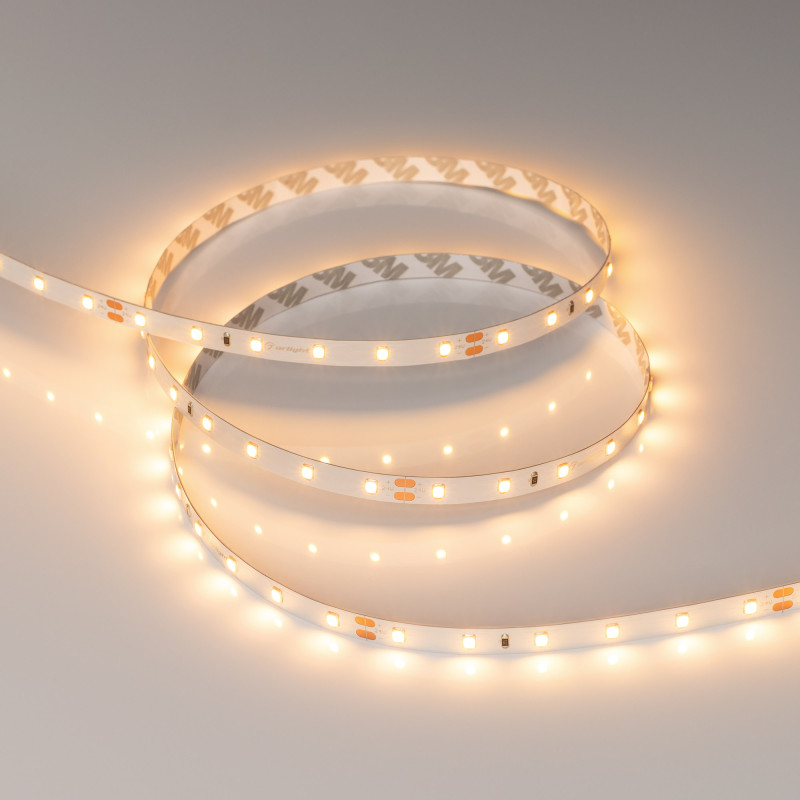 Лента RT-A60-8mm 24V Warm2700 (7.2 W/m, IP20, 2835, 5m) (Arlight, Открытый) 020013(2). Цена указана за 5 метров. Продается кратно 5 метрам.