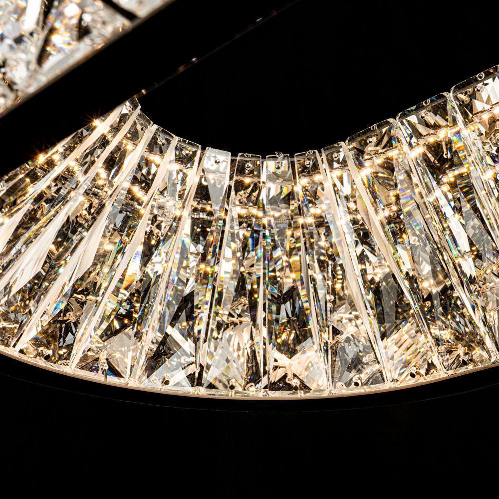 Люстра 90*30*50-120 см, *LED*70W, 3000-6000K, Modelux  ML.335.900.300 CR, Хром