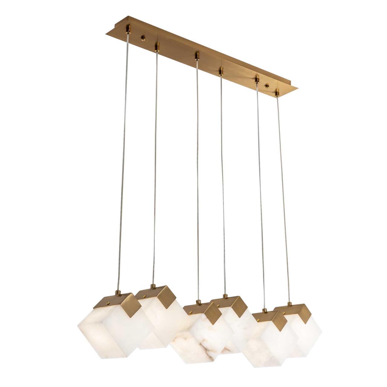 Подвесной светильник 70*10*40/100 см, 6xG9 MODESTYLE MS.160.700 BS латунь