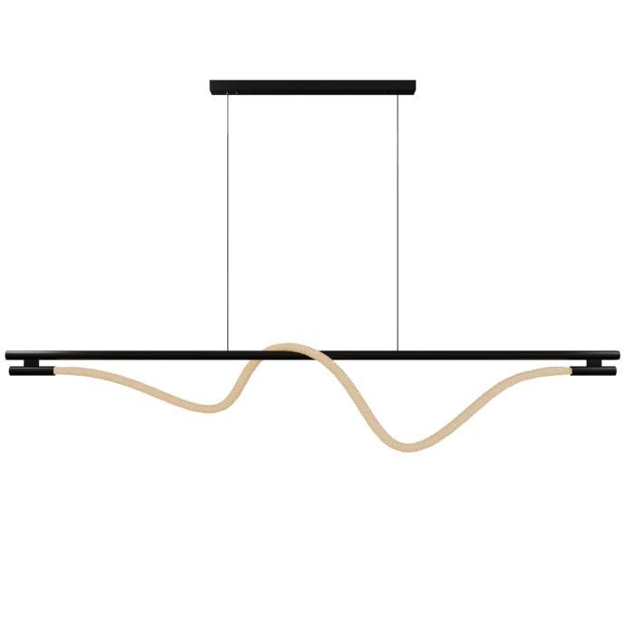 Светильник подвесной 160*45-170 см, 1*LED*45W, 3000-6000K, Lightera Tura LE103L-160B WIFI, Черный