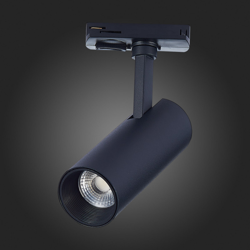 Трековый светильник 14*5 см, 10W, 3000K ST LUCE ST350.436.10.36 Матовый черный
