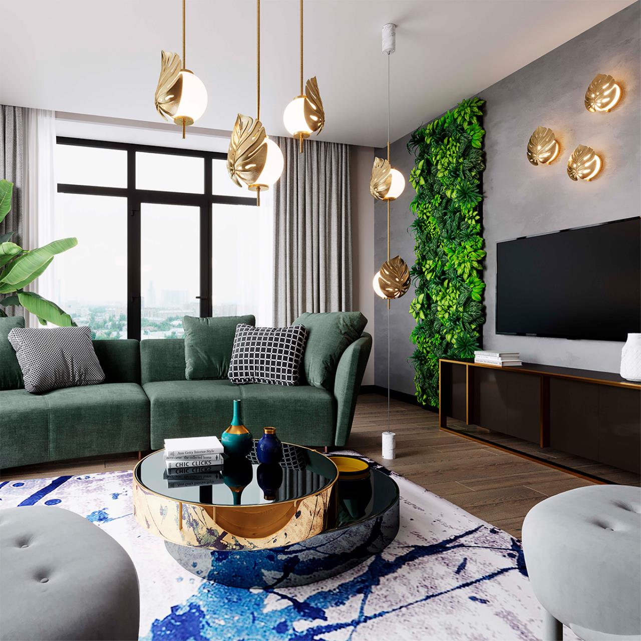 Подвесной светильник Odeon Light Jungle 4864/1 Золото