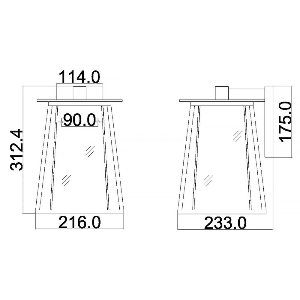 Настенный фонарь HK-WALKER2-M Hinkley, арт. HK-WALKER2-M