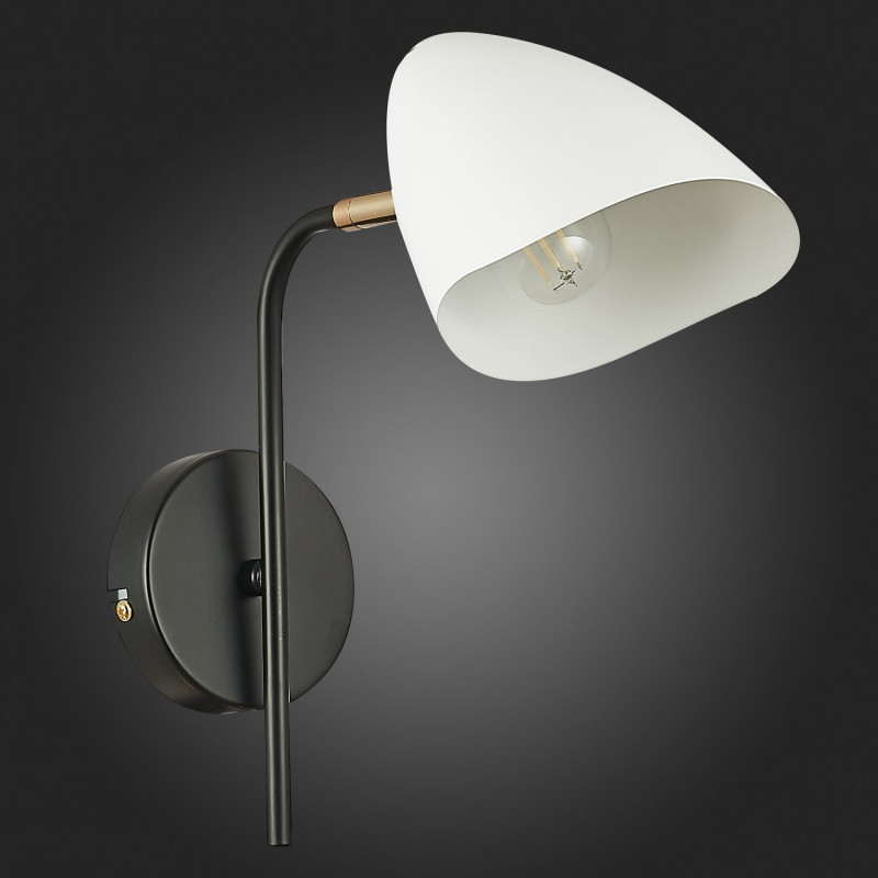 Бра 13 см,  EVOLUCE SATTA SLE103601-01 Черный, Золотой