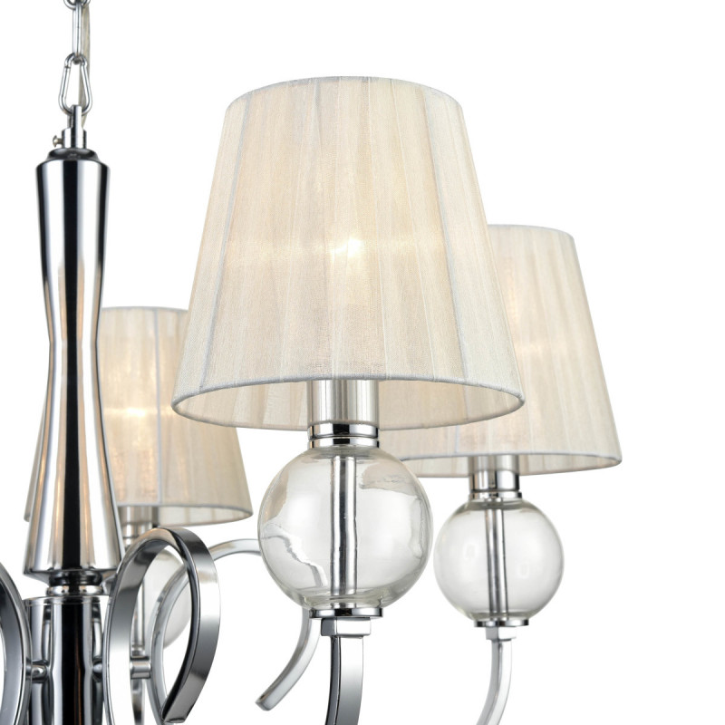 Подвесная люстра  66*89 см, 5*E14 хром Vele Luce Percy VL1971L05