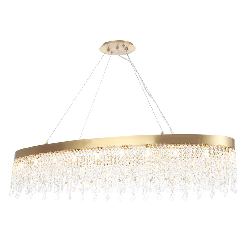 Светильник 120*35 см (овал), Crystal Lux AQUA SP20, латунь