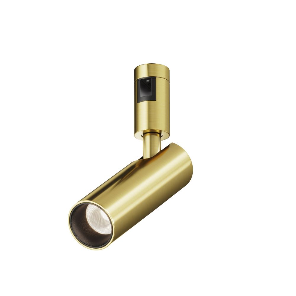 Трековый светильник  TR144-1-12W4K-W-BS *5,5*-20,3 см, *LED*12W, 4000K, Maytoni technical FLARITY TR144-1-12W4K-W-BS, Латунь