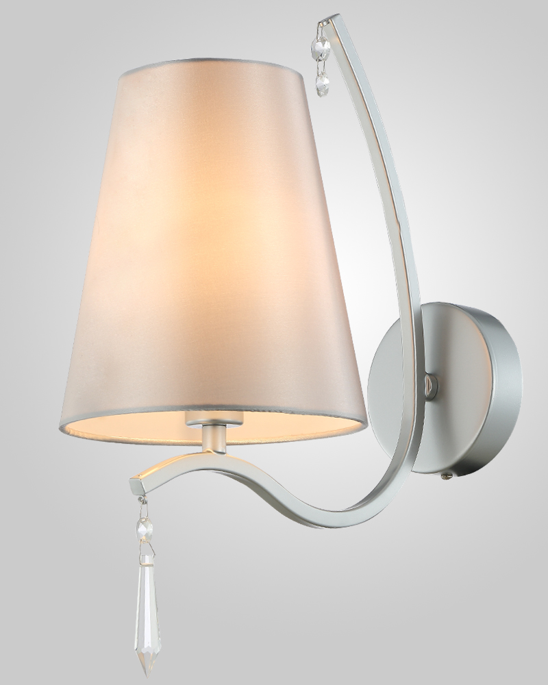 Бра 17*28 см, Crystal Lux RENATA AP1 SILVER Серебряный