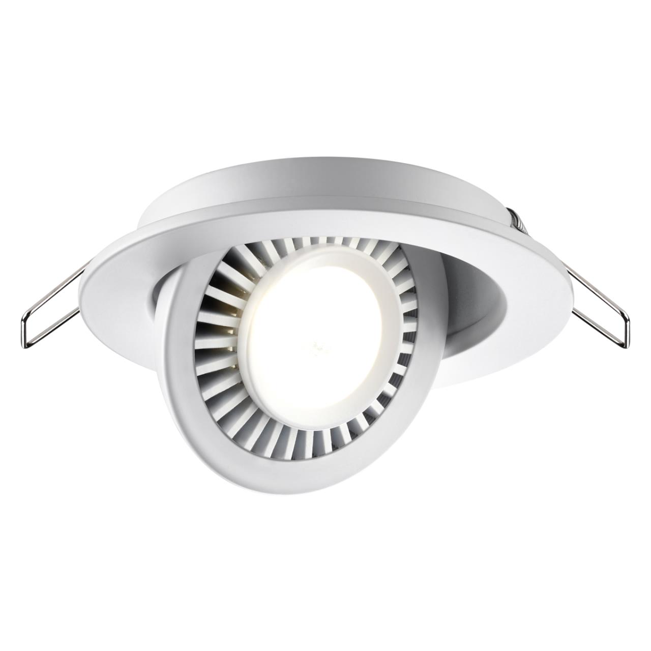 Светодиодный светильник 11 см, 9W, 4000K, Novotech Gesso 358815, белый
