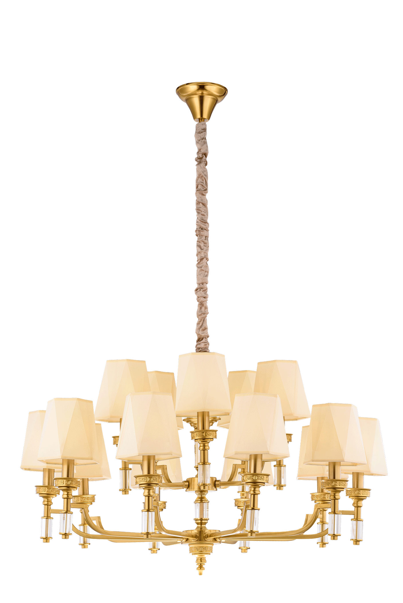 Люстра 950*600-1300, 15*E14, 40W NewRgy Модерн 8679/10+5LT BRASS, Бронза