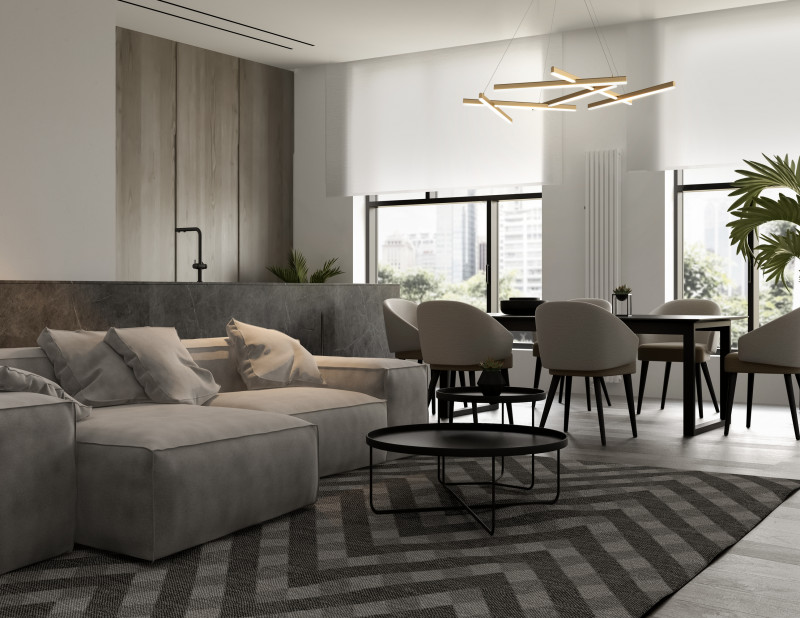 Люстра подвесная Maytoni LED Line MOD016PL-L75MG3K, 75W LED, 3000K, золото