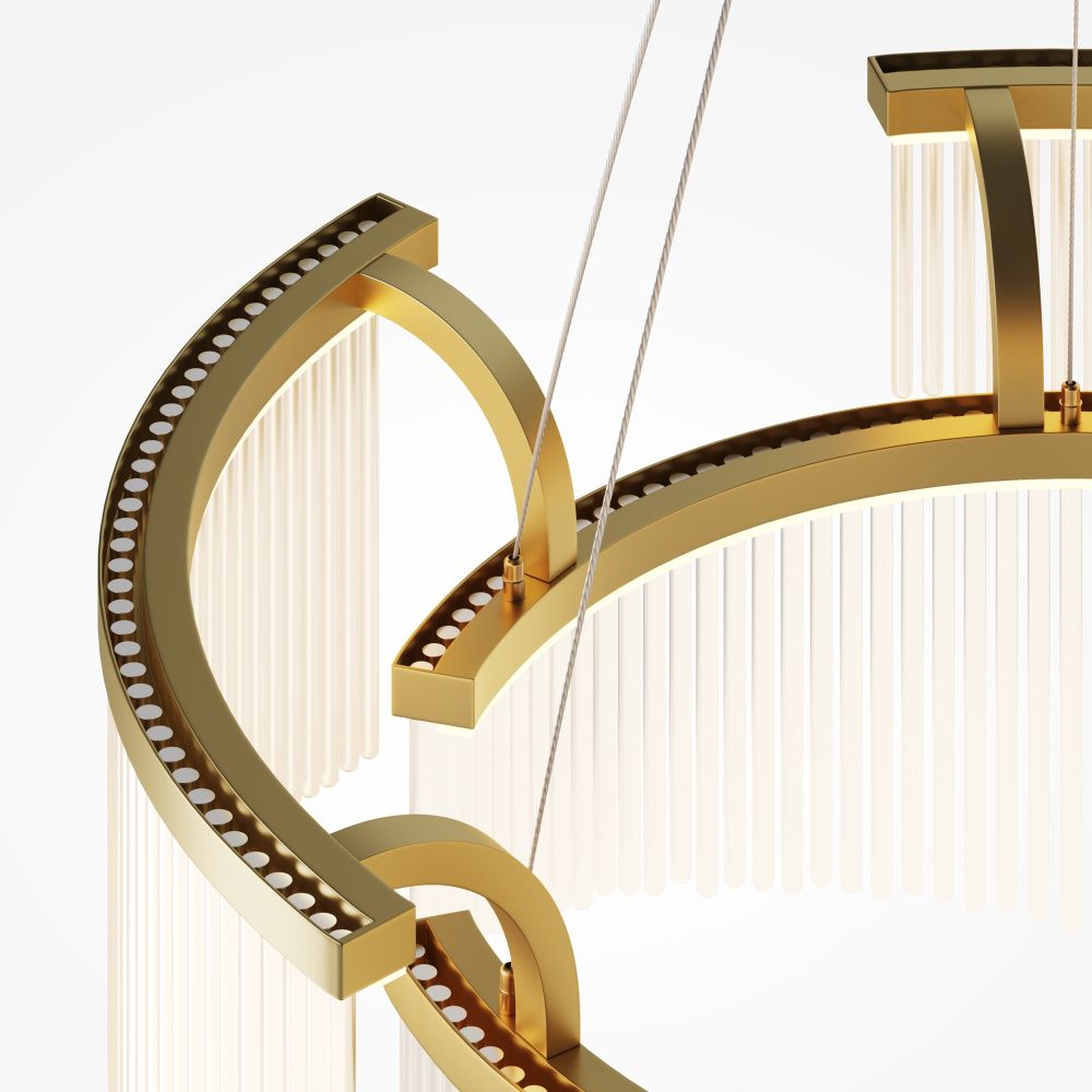 Подвесной светильник *80*47,5-339 см, *LED*38W, Maytoni Estetica MOD378PL-L35MGK, Матовое Золото