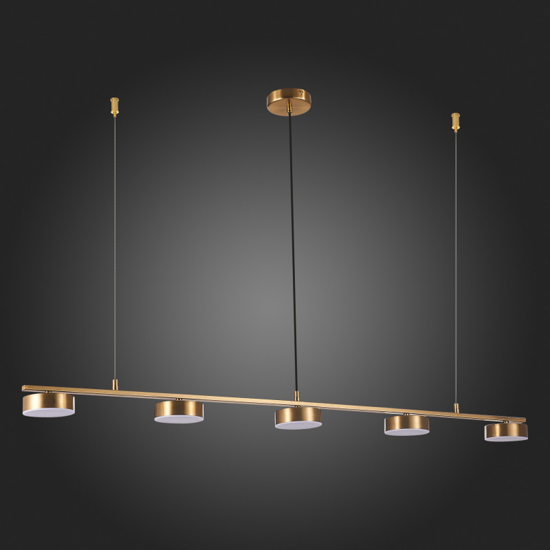 Светильник подвесной 118*10 см, 35W 3000K ST LUCE PANCES SL6000.303.05 Латунь
