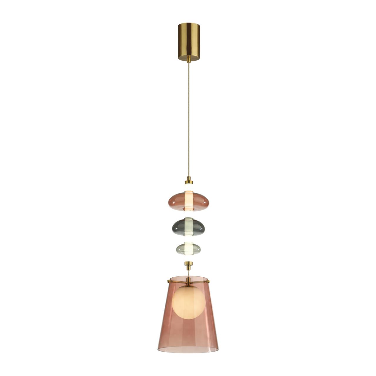 Светодиодный светильник 22 см, 18W, 4000K, Odeon Light Amore 5411/18LA, бронза
