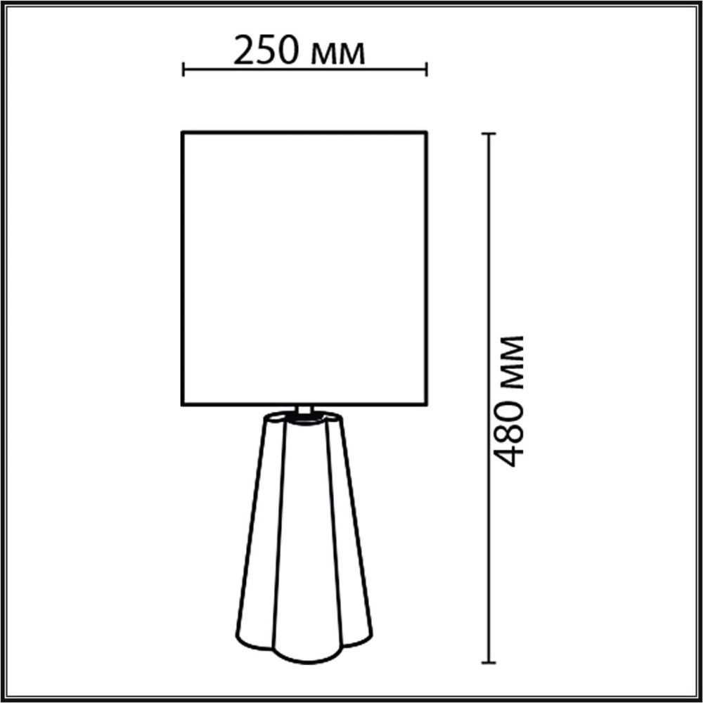 Настольная лампа 48 см, 1*E27*60W, Lumion Hinami 8124/1T, черный