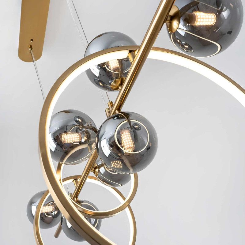 Подвесной светильник 40*120*50/100 см, LED 200W 3000-6000K MODESTYLE MS.1900.1200 BS латунь