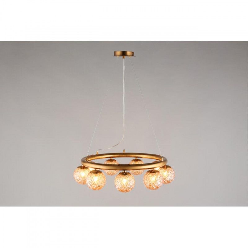 Подвесная люстра 60*50-150 см, 9*G9, 0W, Aployt OLA APL.764.03.09, бронзовый