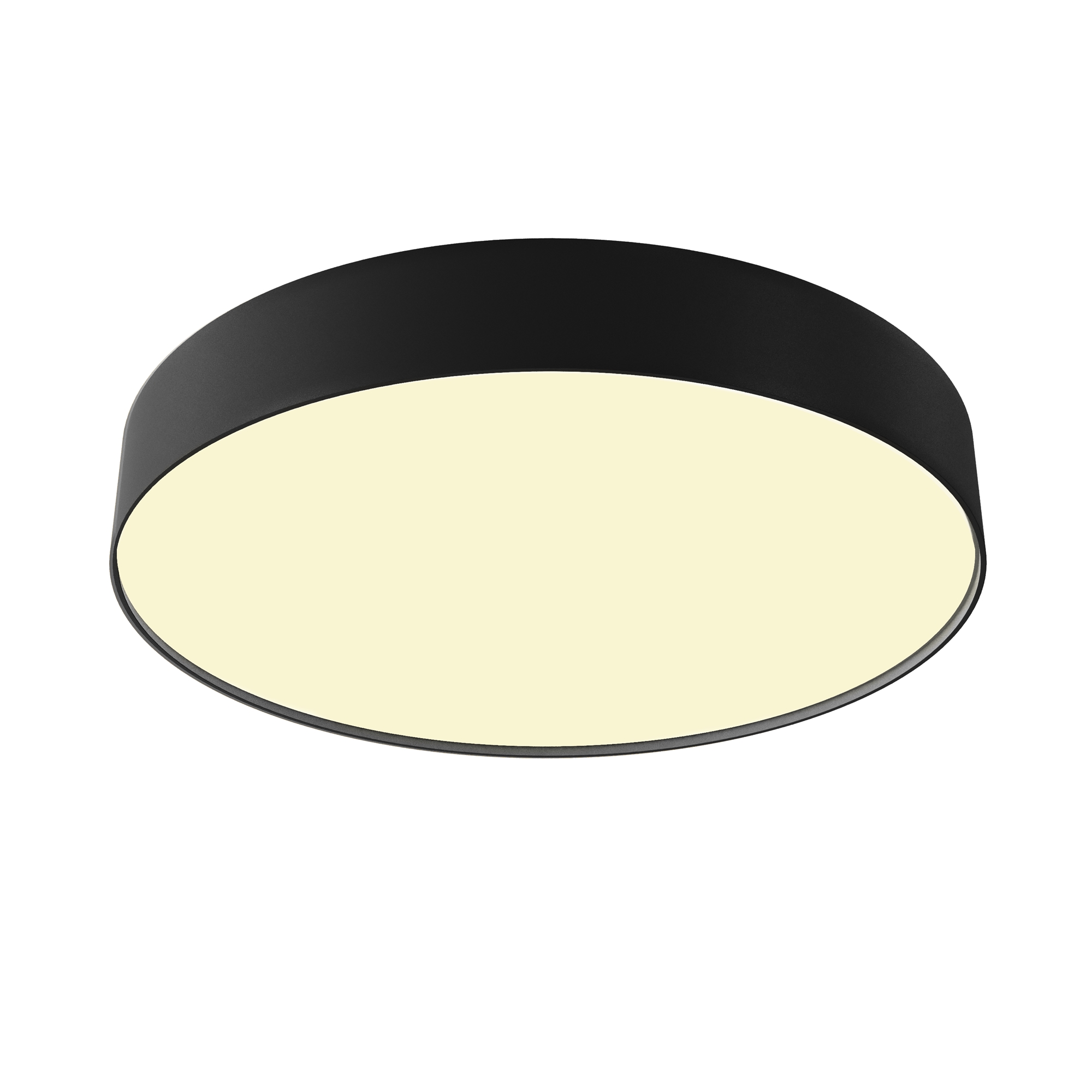 Потолочный светильник 40*6 см, LED, 45W, 2700K, Maytoni Zon C032CL-45W2.7K-RD-B, Черный