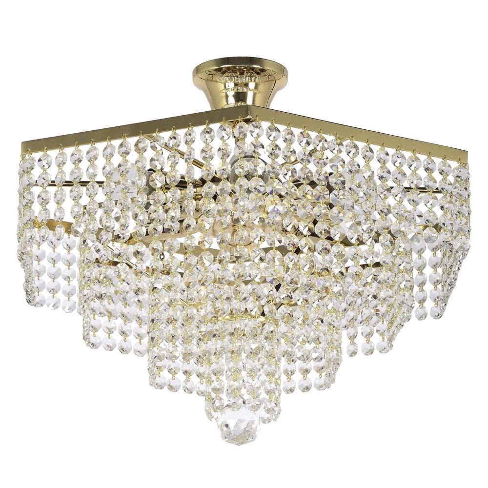 Люстра потолочная *40*21 см, 6*E27*60W, Arti Lampadari Loreto Gold Loreto E 1.5.40.600 G, Золото