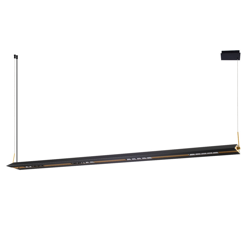 Линейный светильник 179,5*16*160 см, LED, 40W, 3000-6000К, Favourite NORMAN 4398-18P черный