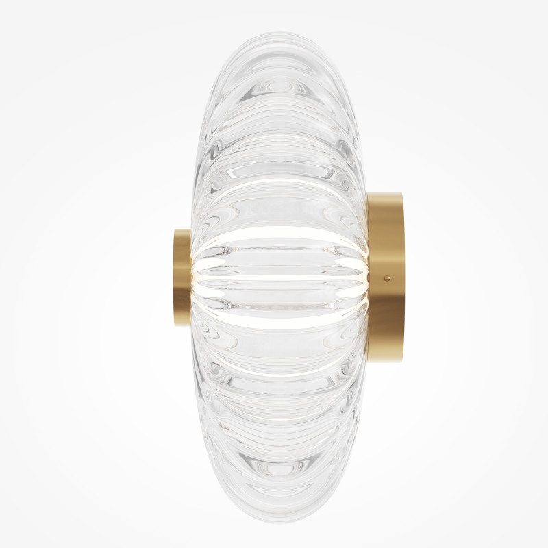 Настенный светильник 15,5*35*35 см, LED 8W 3000K Maytoni Modern Amulet MOD555WL-L4G3K золото