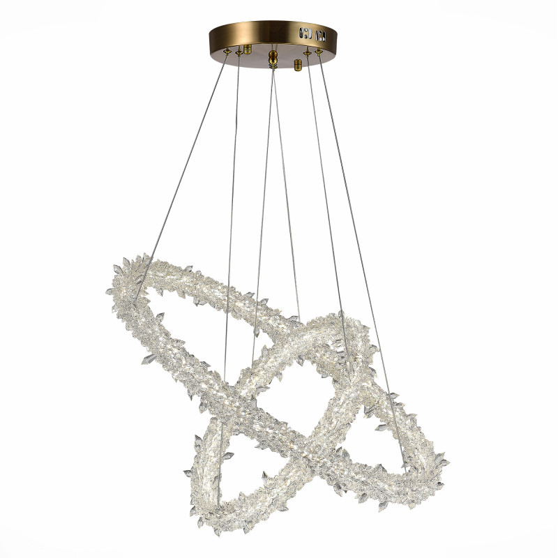 Люстра подвесная 60 см, 80W 3000 - 6500K ST LUCE Lucchero SL6105.203.02 Золотистый