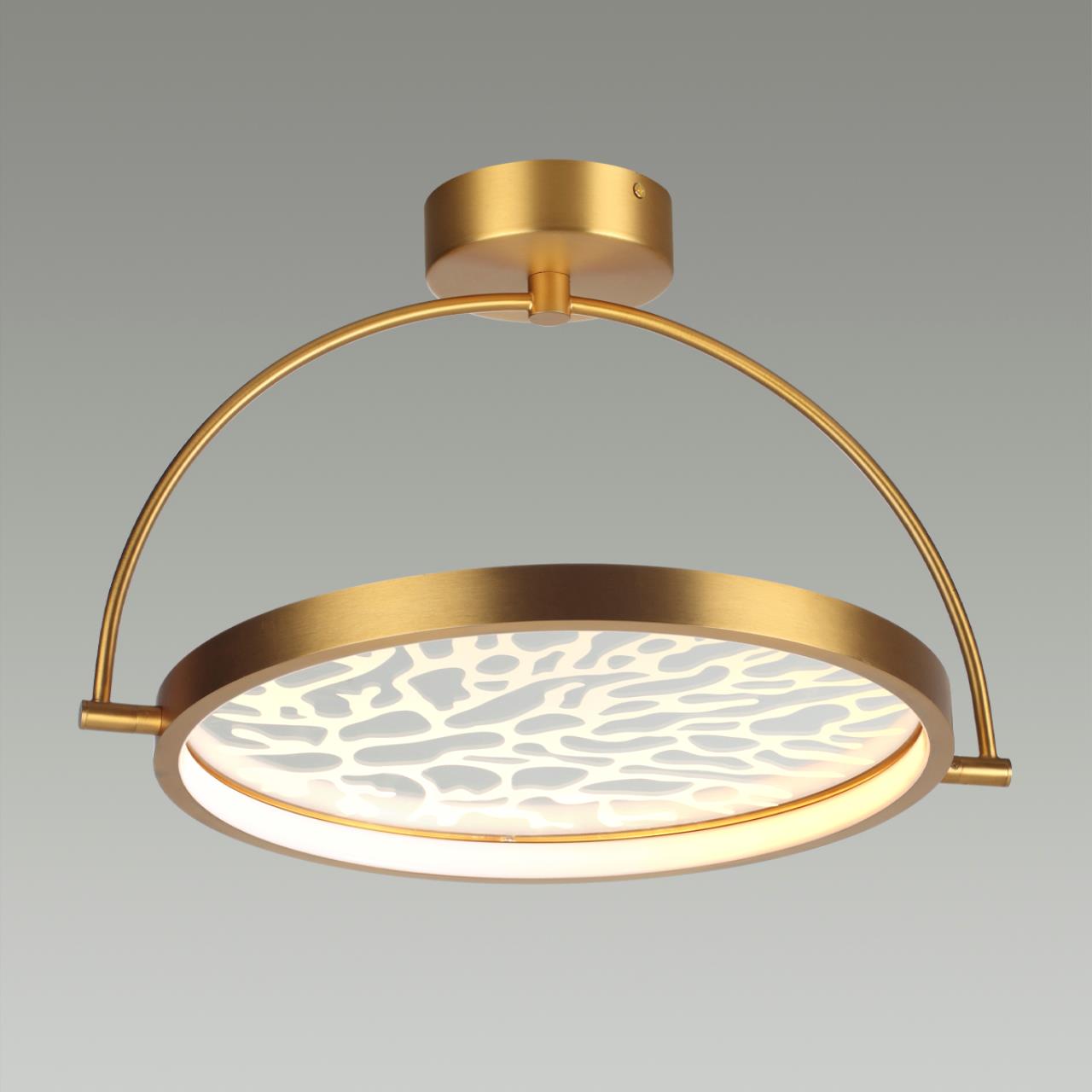 Потолочный светильник 48*29 см, LED 36W 3000K античная бронза Odeon Light Solaris 6627/36CL