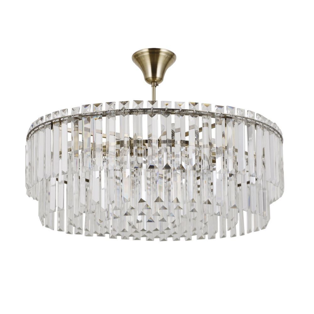 Люстра 62*62*40 см, 8*E14 Gerhort G22029/8AB+CL, Античная бронза