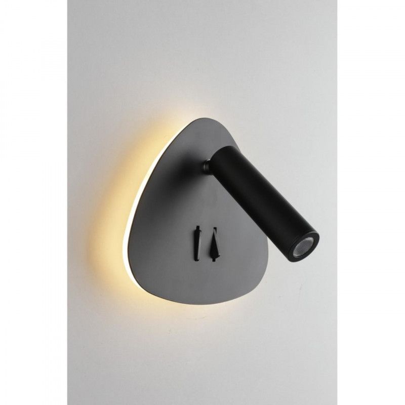 Бра 8*15,5*15 см 9W, K, Omnilux Omnilux 208 OML-20821-02, черный