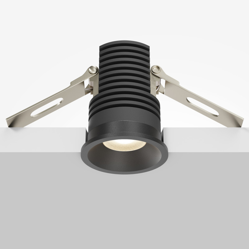 Встраиваемый светильник 3,9*3,9*5,1 см, LED, 7W, 3000К, Maytoni Technical MINI DL059-7W3K-B черный