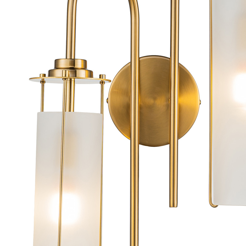 Бра 19*30*59 см, 2*E14*40W, Indigo Modern V000418, бронзовый, 11038/2W Brass