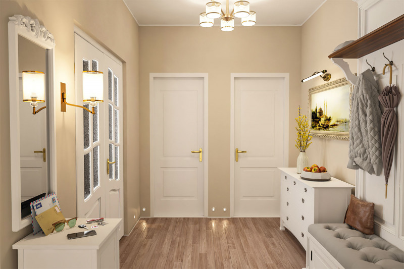 Бра Favourite Laguna 2697-1W, D260*W120*H260, античной латуни, абажуры из органзы цвета шампанского, декоративные элементы из прозрачного стекла, бра можно монтировать как плафонами в