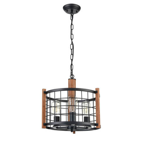 Подвесной светильник  40*150 см, 3*E27 античный черный Vele Luce Lucca VL6062P03
