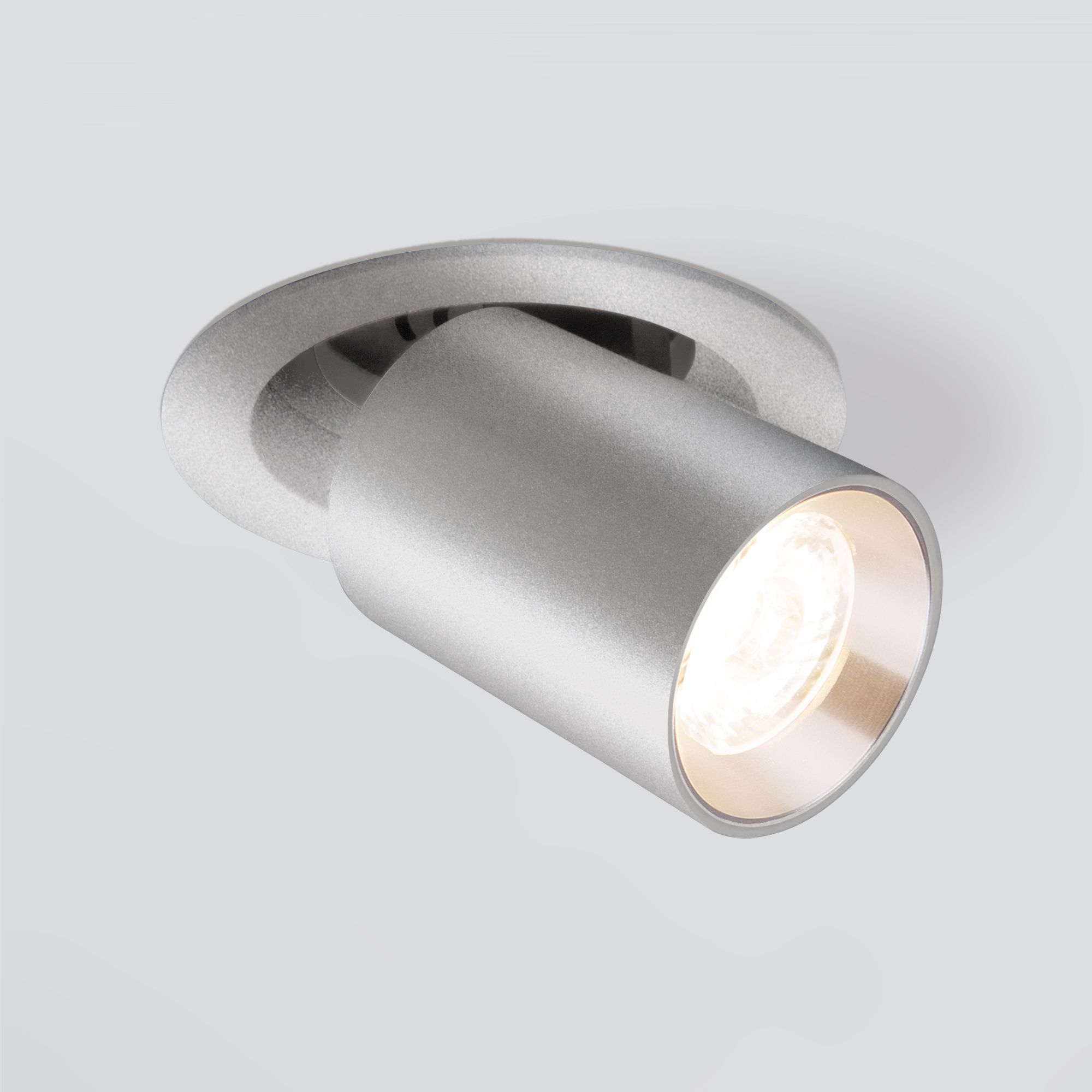 Встраиваемый точечный светодиодный светильник 9917 LED 10W 4200K серебро Elektrostandard