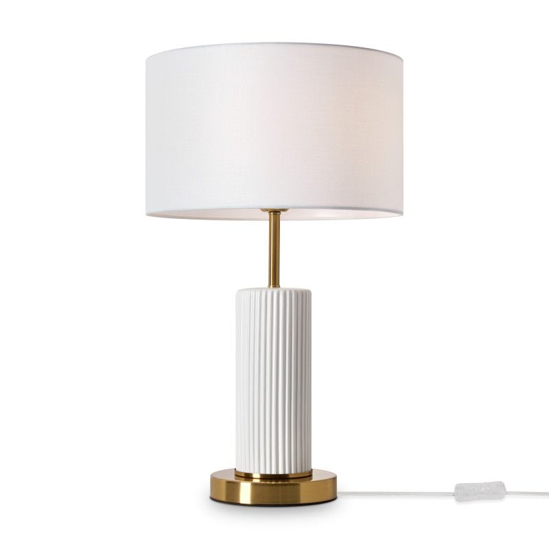 Настольная лампа 30*30*50 см, 1*E27*60W, Freya Ceram FR5491TL-01BS, латунный