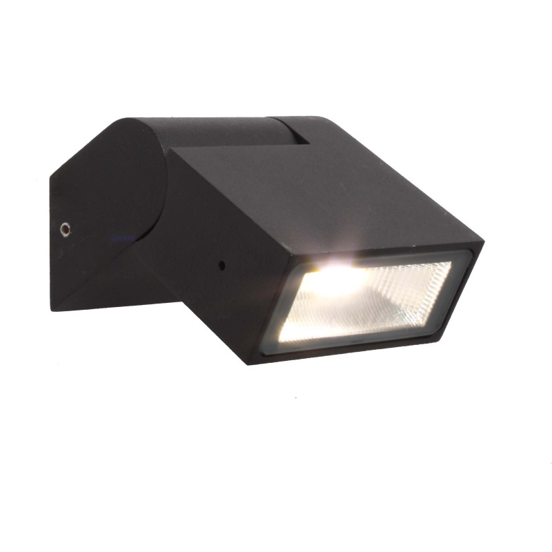 Уличный светильник Favourite Visum 3024-1W, D133*W84*H38, каркас черного матового цвета,  отражатель из прозрачного стекла, поворотный механизм, IP44