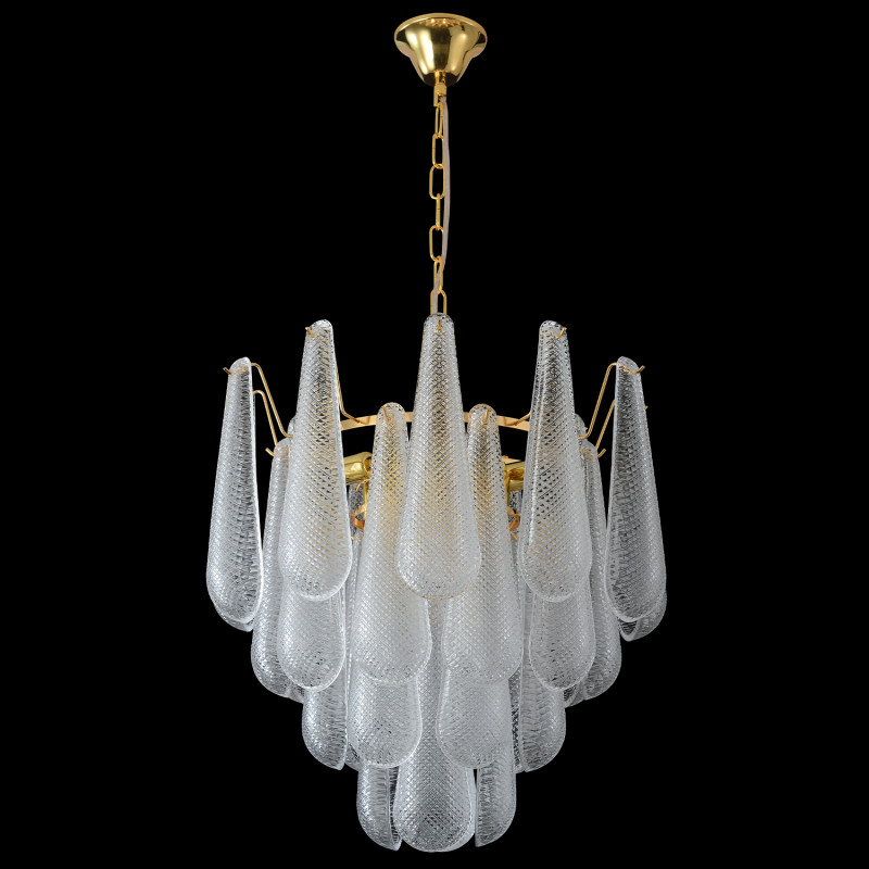 Каскадная люстра 46*148 см, 8*E14, 320W, Crystal Lux FONTAIN SP8 GOLD золотой