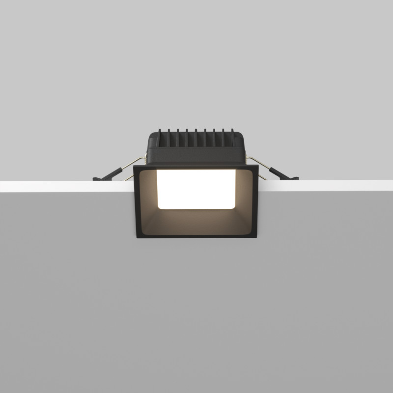Встраиваемый светильник Downlight 8*8*4,5 см, 8W, 3000-4000-6000K 120° Maytoni Technical Okno DL056-8W3-4-6K-B черный