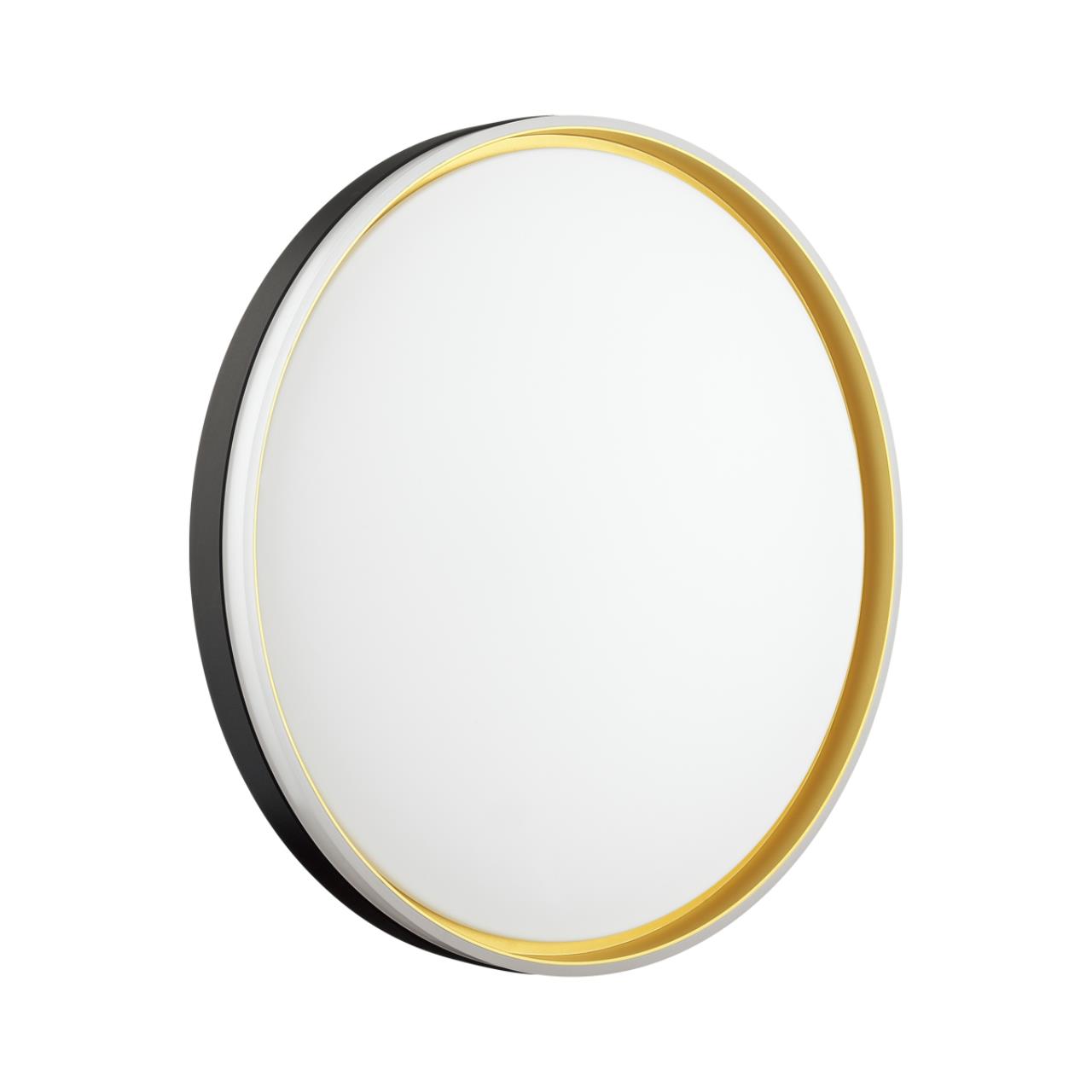 Cветильник 39*7 см, LED 48W, 3000-6000 К, IP43, белый/черный/золотистый, пластик Sonex Savi, 7619/DL