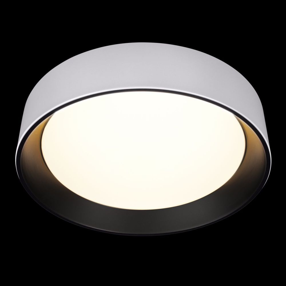 Потолочный светильник 45 см, 36W, 4000K, Loft IT Coin 10202 WB, белый-черный