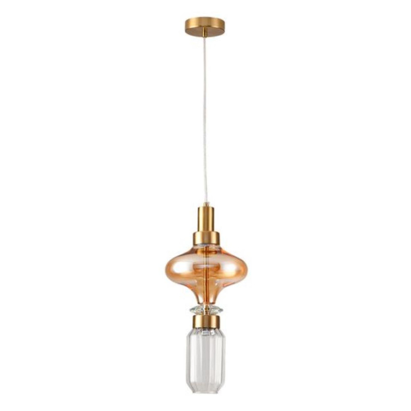 Подвесной светильник 25 см, 10W, 3000K, Arte Lamp Fiorato A2442SP-10PB, латунь