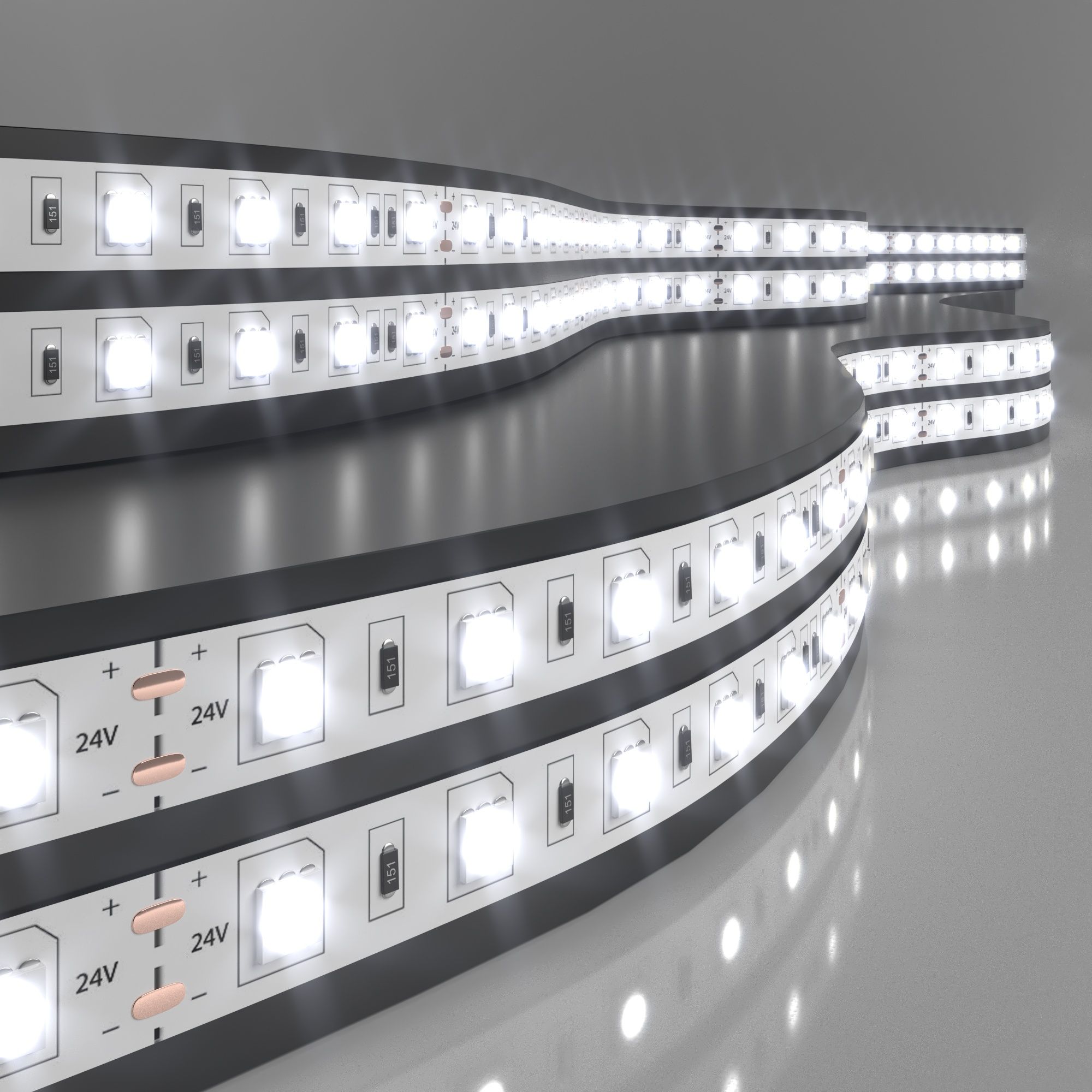 Светодиодная лента Лента светодиодная 24V 14,4W 60Led 5050 IP20 дневной белый, 5м Elektrostandard